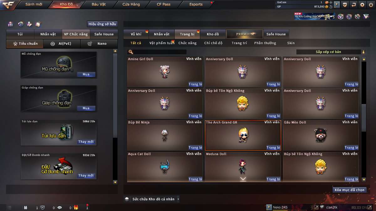 shop acc cf uy tin gia re